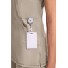 image:imageCherokee Infinity Scrub Top for Women Mock Wrap StretchKhaki