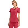 image:imageCherokee Infinity Scrub Top for Women Mock Wrap StretchRed