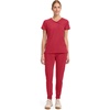 image:imageCherokee Infinity Scrub Top for Women Mock Wrap StretchRed