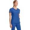 image:imageCherokee Infinity Scrub Top for Women Mock Wrap StretchRoyal