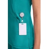 image:imageCherokee Infinity Scrub Top for Women Mock Wrap StretchTeal Blue