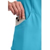 image:imageCherokee Infinity Scrub Top for Women Mock Wrap StretchTurquoise