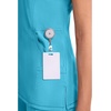 image:imageCherokee Infinity Scrub Top for Women Mock Wrap StretchTurquoise