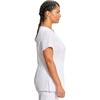 image:imageCherokee Infinity Scrub Top for Women Mock Wrap StretchWhite
