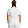 image:imageCherokee Infinity Scrub Top for Women Mock Wrap StretchWhite