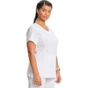 image:imageCherokee Infinity Scrub Top for Women Mock Wrap StretchWhite