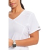 image:imageCherokee Infinity Scrub Top for Women Mock Wrap StretchWhite