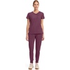 image:imageCherokee Infinity Scrub Top for Women Mock Wrap StretchWine