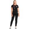 image:imageCherokee Infinity Scrubs for Women VNeck 4 Way Stretch 3 Pocket Scrub TopBlack