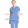 image:imageCherokee Infinity Scrubs for Women VNeck 4 Way Stretch 3 Pocket Scrub TopCiel