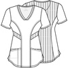 image:imageCherokee Infinity Scrubs for Women VNeck 4 Way Stretch 3 Pocket Scrub TopRoyal