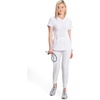 image:imageCherokee Infinity Scrubs for Women VNeck 4 Way Stretch 3 Pocket Scrub TopWhite