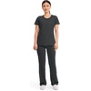 image:imageCherokee Infinity Womens Round Neck Scrub Top with 3 PocketsBlack