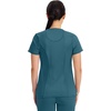 image:imageCherokee Infinity Womens Round Neck Scrub Top with 3 PocketsCaribbean Blue