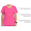 image:imageCherokee Infinity Womens Round Neck Scrub Top with 3 PocketsCarmine Pink