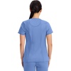 image:imageCherokee Infinity Womens Round Neck Scrub Top with 3 PocketsCiel
