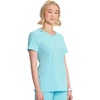 image:imageCherokee Infinity Womens Round Neck Scrub Top with 3 PocketsCloud Blue