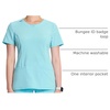 image:imageCherokee Infinity Womens Round Neck Scrub Top with 3 PocketsCloud Blue