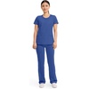 image:imageCherokee Infinity Womens Round Neck Scrub Top with 3 PocketsGalaxy Blue