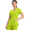 image:imageCherokee Infinity Womens Round Neck Scrub Top with 3 PocketsLime Time