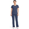 image:imageCherokee Infinity Womens Round Neck Scrub Top with 3 PocketsNavy