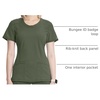 image:imageCherokee Infinity Womens Round Neck Scrub Top with 3 PocketsOlive