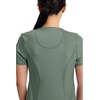 image:imageCherokee Infinity Womens Round Neck Scrub Top with 3 PocketsOlive
