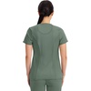 image:imageCherokee Infinity Womens Round Neck Scrub Top with 3 PocketsOlive