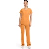 image:imageCherokee Infinity Womens Round Neck Scrub Top with 3 PocketsOrange Sunrise