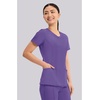 image:imageCherokee Infinity Womens Round Neck Scrub Top with 3 PocketsPretty N Purple
