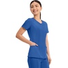 image:imageCherokee Infinity Womens Round Neck Scrub Top with 3 PocketsRoyal