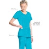 image:imageCherokee Infinity Womens Round Neck Scrub Top with 3 PocketsTurquoise