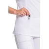 image:imageCherokee Infinity Womens Round Neck Scrub Top with 3 PocketsWhite