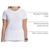 image:imageCherokee Infinity Womens Round Neck Scrub Top with 3 PocketsWhite