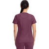 image:imageCherokee Infinity Womens Round Neck Scrub Top with 3 PocketsWine