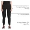 image:imageCherokee Infinity Womens Scrub Jogger Pants Mid Rise with 5 PocketsBlack