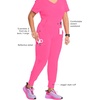 image:imageCherokee Infinity Womens Scrub Jogger Pants Mid Rise with 5 PocketsCarmine Pink