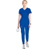 image:imageCherokee Infinity Womens Scrub Jogger Pants Mid Rise with 5 PocketsGalaxy Blue