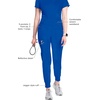 image:imageCherokee Infinity Womens Scrub Jogger Pants Mid Rise with 5 PocketsGalaxy Blue