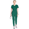 image:imageCherokee Infinity Womens Scrub Jogger Pants Mid Rise with 5 PocketsHunter Green