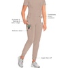 image:imageCherokee Infinity Womens Scrub Jogger Pants Mid Rise with 5 PocketsKhaki