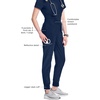 image:imageCherokee Infinity Womens Scrub Jogger Pants Mid Rise with 5 PocketsNavy