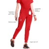 image:imageCherokee Infinity Womens Scrub Jogger Pants Mid Rise with 5 PocketsRed