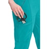 image:imageCherokee Infinity Womens Scrub Jogger Pants Mid Rise with 5 PocketsTeal Blue