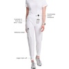 image:imageCherokee Infinity Womens Scrub Jogger Pants Mid Rise with 5 PocketsWhite