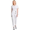 image:imageCherokee Infinity Womens Scrub Jogger Pants Mid Rise with 5 PocketsWhite