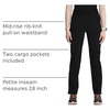 image:imageCherokee Infinity Womens Scrub Pant Mid Rise Tapered Leg Scrubs BottomsBlack