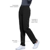 image:imageCherokee Infinity Womens Scrub Pant Mid Rise Tapered Leg Scrubs BottomsBlack