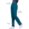 image:imageCherokee Infinity Womens Scrub Pant Mid Rise Tapered Leg Scrubs BottomsCaribbean Blue