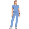 image:imageCherokee Infinity Womens Scrub Pant Mid Rise Tapered Leg Scrubs BottomsCiel
